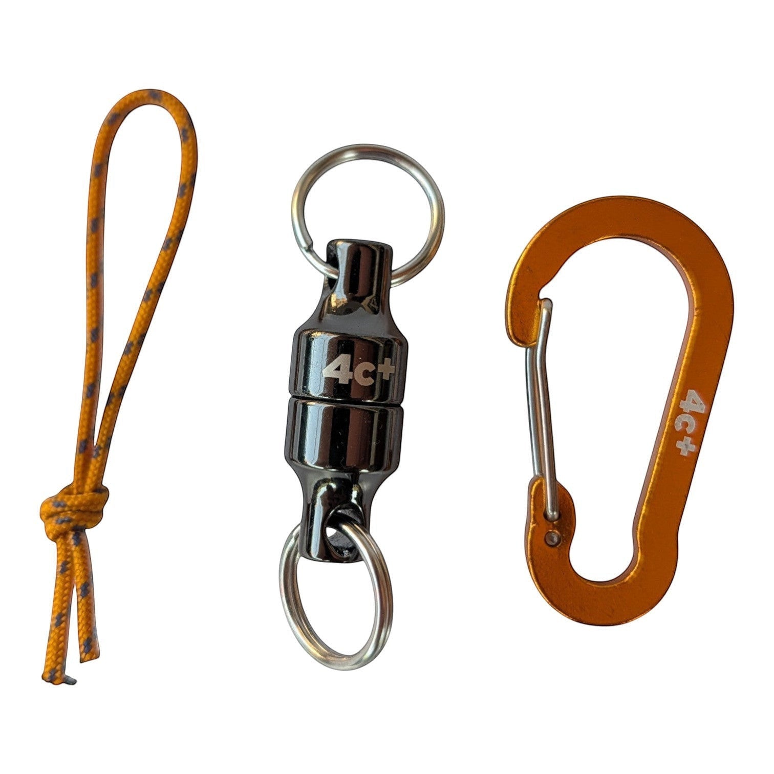 Clipmag 4c+ avec mousqueton accessoire pour transporter une brosse et de petits accessoires d'escalade.