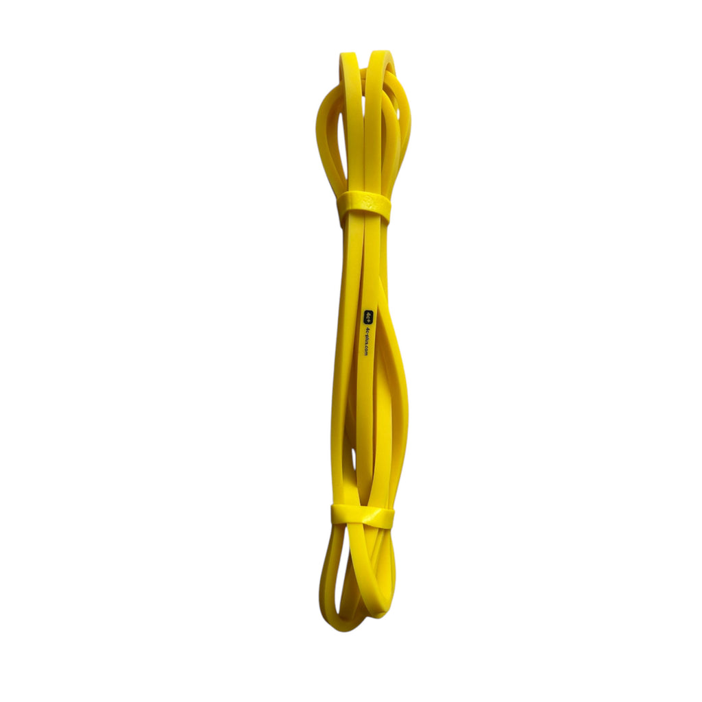 Élastique d'échauffement jaune 4c+ pour escalade, compact et idéal pour s'échauffer avant une séance ou une voie.