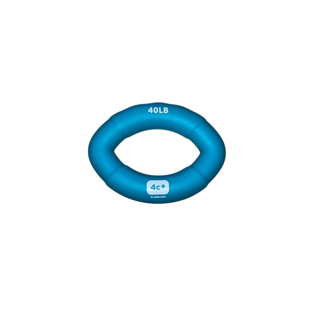 Entraîneur pour les doigts 4c+ bleu de 40 lb pour renforcer la force des doigts et la préhension en escalade.
