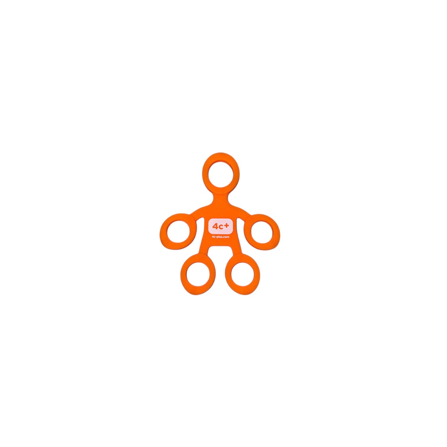 Entraîneur pour les doigts 4c+ orange pour l'échauffement et le renforcement des doigts en escalade.