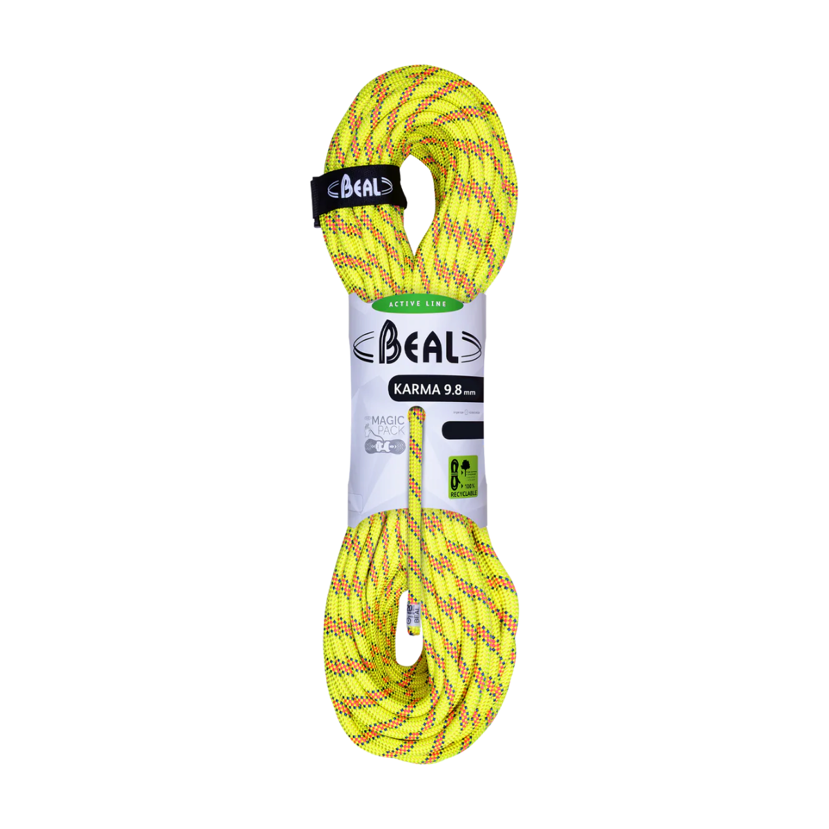 Corde d'escalade Beal — Karma 9.8, coloris Jaune