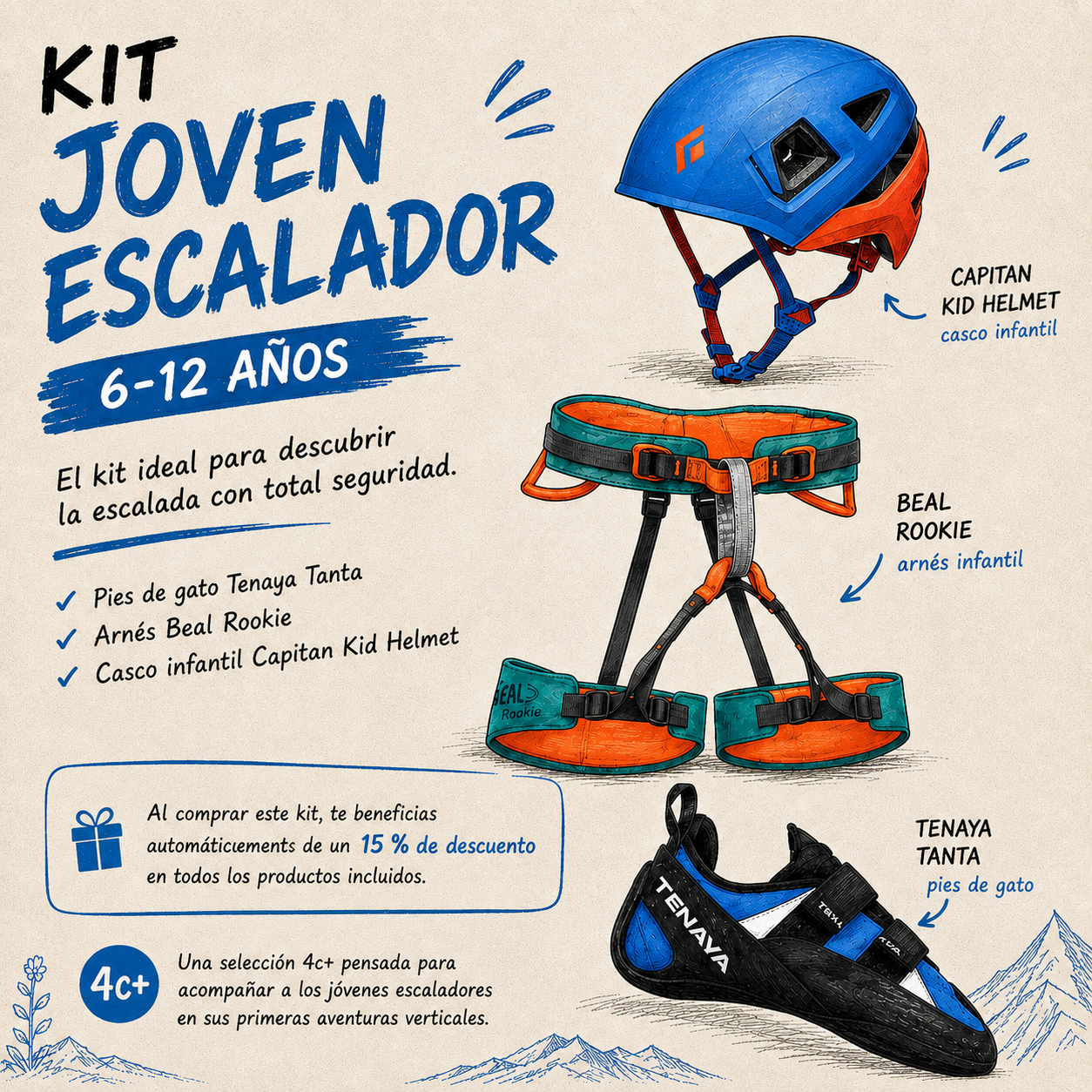 Kit Joven Escalador - versión español