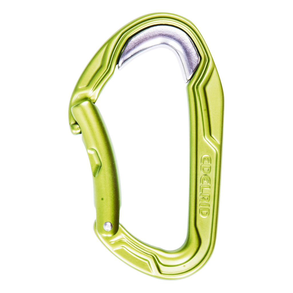 Edelrid Bulletproof Bent - mousqueton doigt coudé avec insert acier