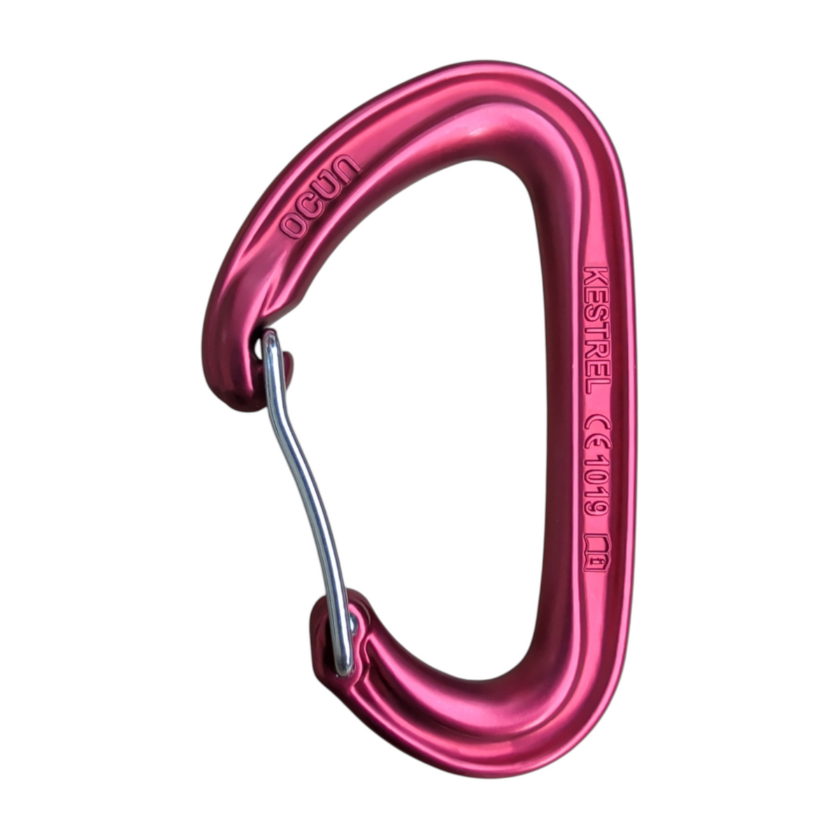 Red Ocun Kestrel Wire Gate climbing carabiner, sold by 4c+